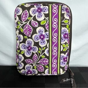 Vera Bradley Purple and Green Floral Laptop Bag